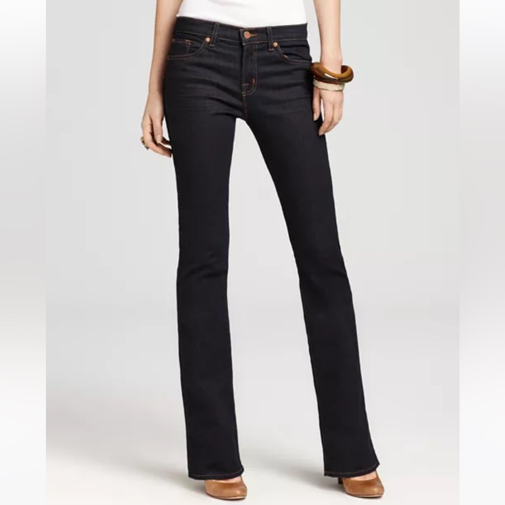 J Brand Dark Indigo Bootcut Flare Jeans